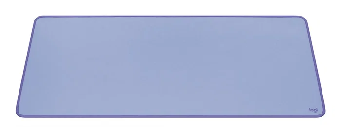 Logitech Alfombrilla de Escritorio Tela Lila 70x30 cm, Base Antideslizante, Resistente a Salpicaduras, Bordes Rematados, Hecha con Poliéster Reciclado
