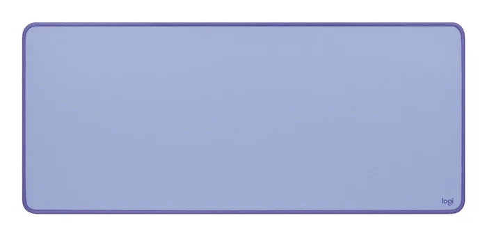 Logitech Alfombrilla de Escritorio Tela Lila 70x30 cm, Base Antideslizante, Resistente a Salpicaduras, Bordes Rematados, Hecha con Poliéster Reciclado