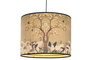 DKD Home Decor Lámpara Techo Oriental Bambú Metal Verde Blanco 55 x 42 x 55 cm