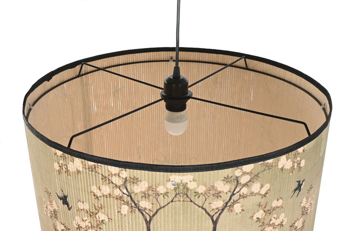 DKD Home Decor Lámpara Techo Oriental Bambú Metal Verde Blanco 55 x 42 x 55 cm DKD Home Decor Lámpara Techo Oriental Bambú Metal Verde Blanco 55 x 42 x 55 cm