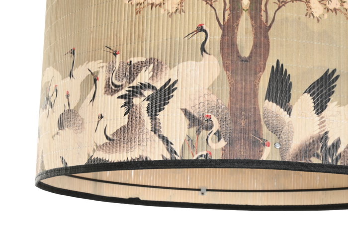 DKD Home Decor Lámpara Techo Oriental Bambú Metal Verde Blanco 55 x 42 x 55 cm DKD Home Decor Lámpara Techo Oriental Bambú Metal Verde Blanco 55 x 42 x 55 cm