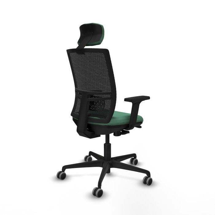 PIQUERAS Y CRESPO Silla de oficina Yunquera Verde esmeralda y Negro PIQUERAS Y CRESPO Silla de oficina Yunquera Verde esmeralda y Negro