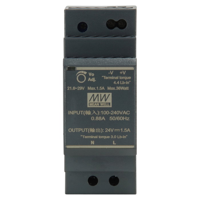 Level One POW-2411 Fuente de alimentación industrial 24V DC 30W DIN-Rail