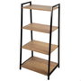 Max Home Estantería 4 Baldas 43x30x90 cm Hierro y MDF