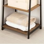 Max Home Estantería 4 Baldas 43x30x90 cm Hierro y MDF