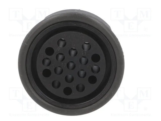 HARTING UIC558 Conector Redondo Hembra de 13 Pines