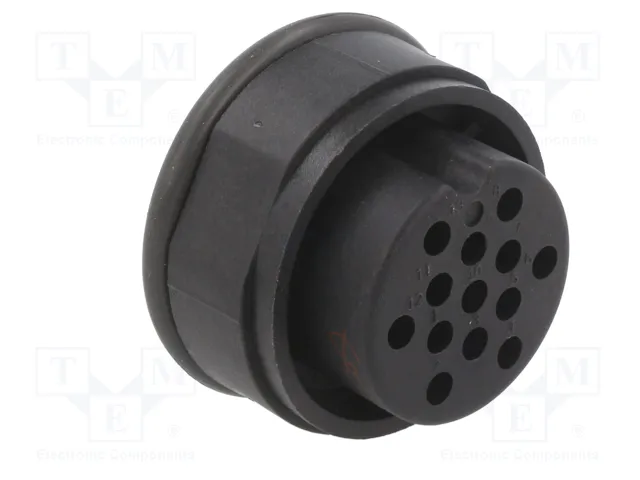 HARTING UIC558 Conector Redondo Hembra de 13 Pines