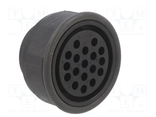 HARTING UIC558 Conector Redondo Hembra de 13 Pines