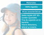 KioKids Gorro de Bebé Protección UPF 50+ Marino 6 Meses