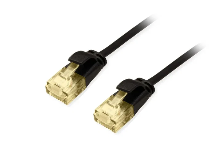 Equip Cable de Red Cat6a Slim U/UTP 2xRJ45 0.25m Negro LSZH Equip Cable de Red Cat6a Slim U/UTP 2xRJ45 0.25m Negro LSZH
