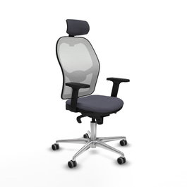 PIQUERAS Y CRESPO Silla de oficina Jorquera Gris y Blanca