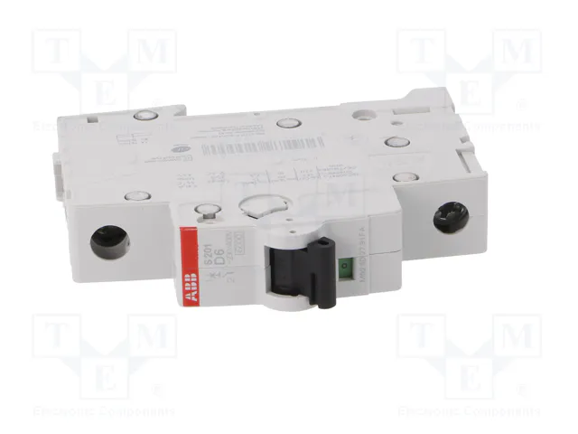 ABB S200 MCB Interruptor magnetotérmico 1 polo 6A 6kA