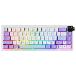Ajazz AK650 Dream Weaver Teclado Mecánico Inalámbrico RGB Blanco
