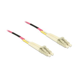 DeLOCK Cable de Fibra Óptica OM4 Multimodo LC Duplex a LC Duplex 50 m