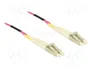 DeLOCK Cable de fibra óptica LC Duplex a LC Duplex multimodo OM4 50 m