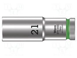 WERA Vaso de 6 ángulos HEX 21mm 1/2 pulgada