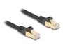 DeLOCK Cable de red RJ45 Cat.6A S/FTP con cubierta trenzada 2 m Negro