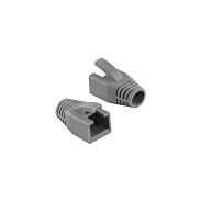 LogiLink Protectores para Conector RJ45 Modular 8mm Gris, 10 unidades