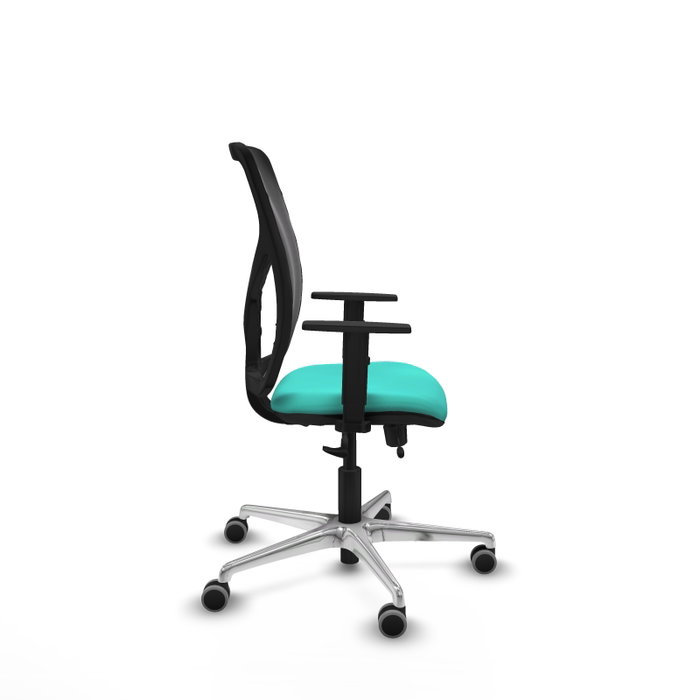 PIQUERAS Y CRESPO Silla de oficina Motilla Turquesa y Negro