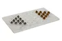 DKD Home Decor Juego Piedra Inox Solitario Dorado