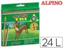 Alpino Lápices de Colores Triangulares Multicolor Estuche de 24 Unidades