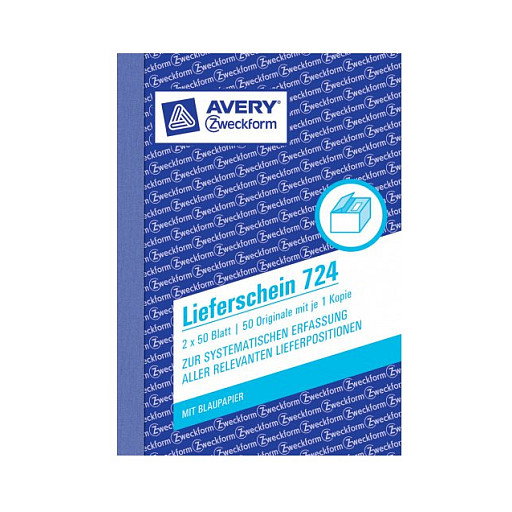 AVERY Zweckform Lieferschein Formularbuch 724, 1 unidad