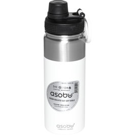 asobu Alpine Flask Botella térmica de acero inoxidable 530ml Blanco