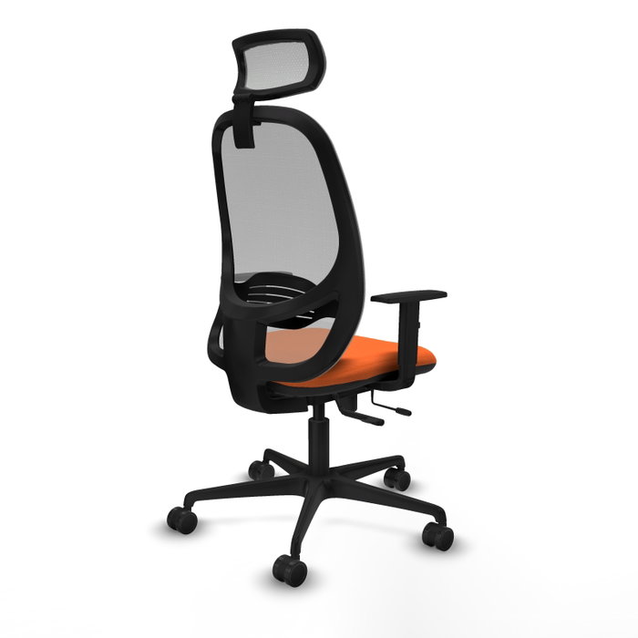 PIQUERAS Y CRESPO Silla de oficina Cilanco con mecanismo Sincro/Traslack Naranja y Gris PIQUERAS Y CRESPO Silla de oficina Cilanco con mecanismo Sincro/Traslack Naranja y Gris
