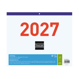 Finocam Calendario de Escritorio 2027 Catalán Mensual Números Grandes F43 300x247