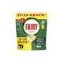 Fairy Cápsulas para Lavavajillas, Limpieza Original, Eficaz Contra la Grasa, Pack 41 Unidades (21+20 uds), Aroma Limón