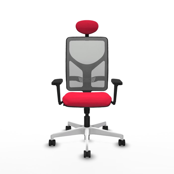 PIQUERAS Y CRESPO Silla de oficina Motilla con mecanismo Sincro, Rojo y Gris PIQUERAS Y CRESPO Silla de oficina Motilla con mecanismo Sincro, Rojo y Gris