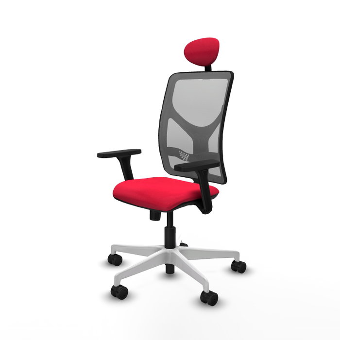PIQUERAS Y CRESPO Silla de oficina Motilla con mecanismo Sincro, Rojo y Gris PIQUERAS Y CRESPO Silla de oficina Motilla con mecanismo Sincro, Rojo y Gris