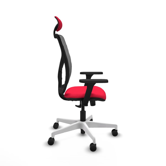 PIQUERAS Y CRESPO Silla de oficina Motilla con mecanismo Sincro, Rojo y Gris PIQUERAS Y CRESPO Silla de oficina Motilla con mecanismo Sincro, Rojo y Gris