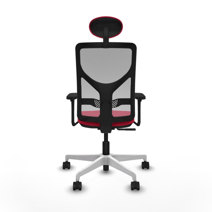 PIQUERAS Y CRESPO Silla de oficina Motilla con mecanismo Sincro, Rojo y Gris PIQUERAS Y CRESPO Silla de oficina Motilla con mecanismo Sincro, Rojo y Gris