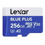 Lexar Blue Plus 256GB microSDXC UHS-I con adaptador SD