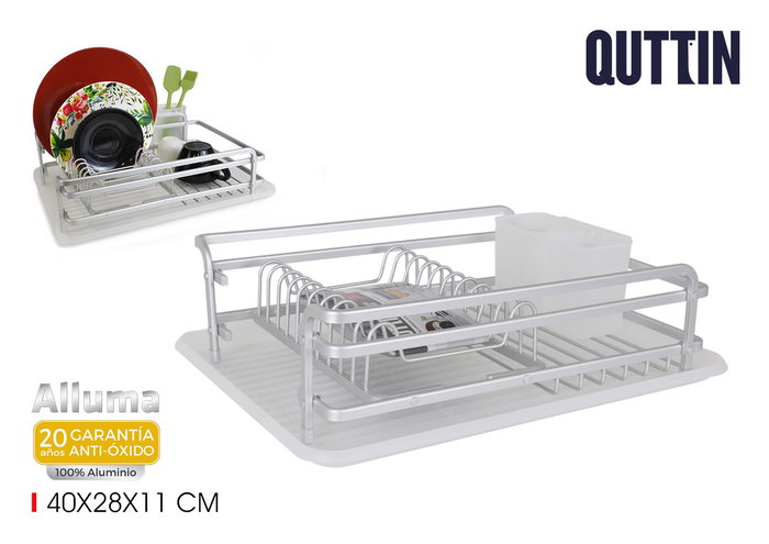 Confortime Escurreplatos Alluma 43 cm x 32 cm x 12 cm (4 Unidades) Confortime Escurreplatos Alluma 43 cm x 32 cm x 12 cm (4 Unidades)