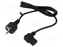 POS Cable de alimentación H03VV-F 3x0,75mm2 1,8m negro