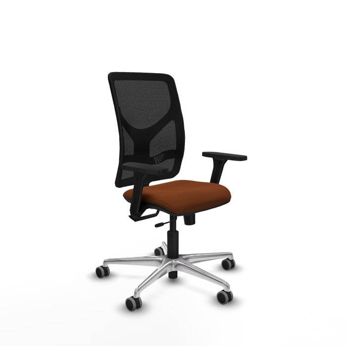 PIQUERAS Y CRESPO Silla de oficina Motilla con mecanismo Sincro/Traslack Marrón y Negro PIQUERAS Y CRESPO Silla de oficina Motilla con mecanismo Sincro/Traslack Marrón y Negro