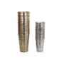 DKD Home Decor Set de 2 Jarrones de Aluminio LUVATO Dorado 106x31x31 cm