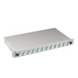 EFB Elektronik Spleißbox LC 50/125Á OM3 Multimodo, 12 Pigtails / 6 Acopladores