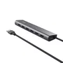 Trust Hub USB 3.2 Gen 1 Halyx, 7 Puertos USB-A + 1 Puerto USB-C, 5 Gbps, Aluminio, Plata