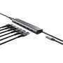 Trust Hub USB 3.2 Gen 1 Halyx, 7 Puertos USB-A + 1 Puerto USB-C, 5 Gbps, Aluminio, Plata