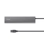 Trust Hub USB 3.2 Gen 1 Halyx, 7 Puertos USB-A + 1 Puerto USB-C, 5 Gbps, Aluminio, Plata