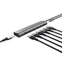 Trust Hub USB 3.2 Gen 1 Halyx, 7 Puertos USB-A + 1 Puerto USB-C, 5 Gbps, Aluminio, Plata
