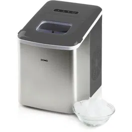 Domo DO9253IB Máquina de Hielo, 1,8 litros, Cubitos de Hielo en 9 min, 120 W
