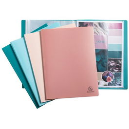 Carpeta Fundas (Tarifario) Exacompta Skandi Pp Recliclado A4 Piel Naranja 40 F. Surtidos (4 Col.) (Set de 12)