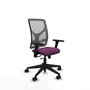 PIQUERAS Y CRESPO Silla de oficina Motilla con mecanismo Sincro/Traslack, Morado y Gris