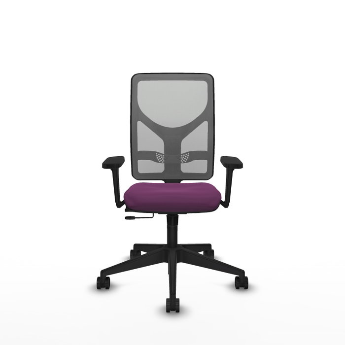 PIQUERAS Y CRESPO Silla de oficina Motilla con mecanismo Sincro/Traslack, Morado y Gris