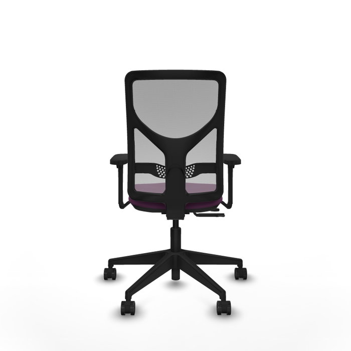 PIQUERAS Y CRESPO Silla de oficina Motilla con mecanismo Sincro/Traslack, Morado y Gris