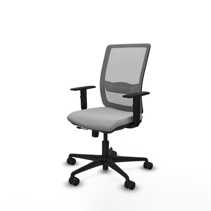 PIQUERAS Y CRESPO Silla de oficina Haches Gris con mecanismo Sincro/Traslack PIQUERAS Y CRESPO Silla de oficina Haches Gris con mecanismo Sincro/Traslack